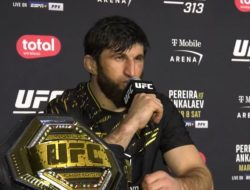 Ankalaev terbuka untuk laga ulang setelahnya rebut sabuk UFC Pereira
